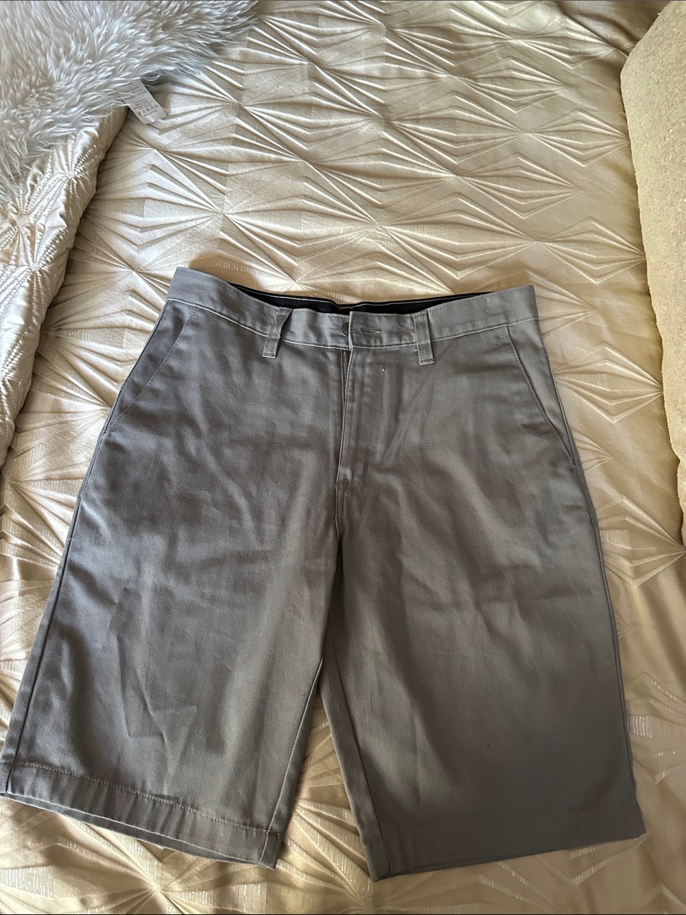 Volcom Men's Gray Flat-Front Shorts